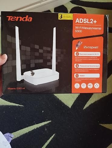 xiaomi adsl modem: Tenda D301 v4 – ADSL2+ Wi‑Fi marşrutlaşdırıcı N300 Xüsusiyyətlər: - — 2