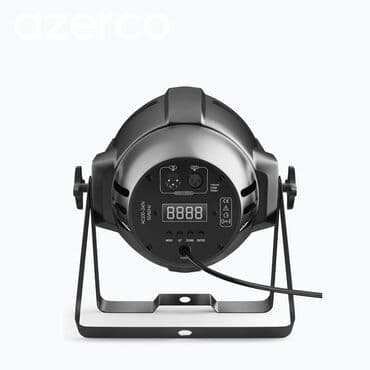 светодиодное табло бегущая строка: Bu, səhnə işıqlandırması üçün nəzərdə tutulmuş qara rəngli LED Par — 2