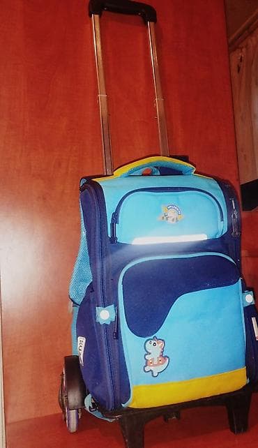 usag alemi: Uşaq üçün təkərli məktəb çantası - Çıxarılan/alüminium teleskopik — 1