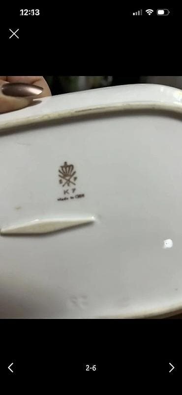 qapi avropa: Nahar dəsti, rəng - Sarı, Farfor — 5