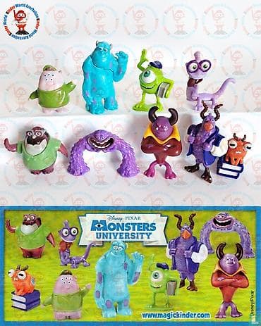oyuncaqlar: Disney Pixar Monsters University fiqurları – Kinder sürpriz — 1