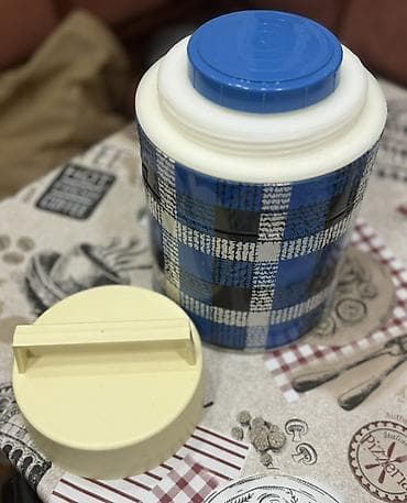 Термосы: Цвет - Голубой, Термос, Алюминий, 2 л, СССР — 2