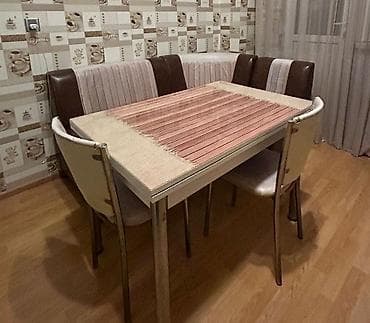 ders stolu: Masa 2 stul divan cəmi 250₼ Təcili satılır ünvan Zabrat — 1