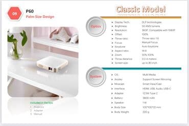 masin ucun aparatura: Yeni Portativ Proyektor Ünvandan götürmə, Pulsuz çatdırılma, Ödənişli çatdırılma — 2