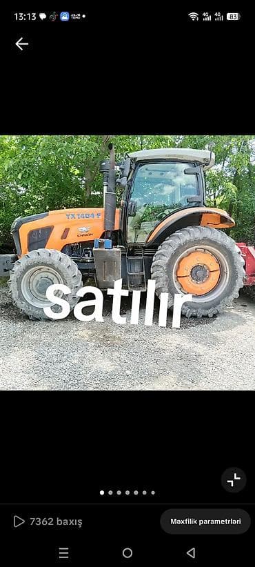 traktor qoşqu: Ensign markalı kənd təsərrüfatı traktoru satılır. Şəkillərdə narıncı — 5