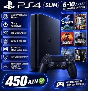 plesdeşin 4: Playstation 4 Slim 9.00 və 12.02 Prosivka Sistem Blomp Açılmayıb✅ 1əd — 3