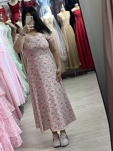 Şəxsi əşyalar: Məhsul: Çiçək naxışlı yay donu - Model: A-kesimli, mididən uzunluğa — 2