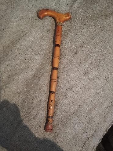 Termometrlər: Taxta əsalı qoltuqağacı/əsə (yürüş çubuğu) - Material: tam taxtadan — 1