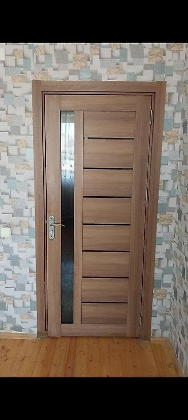 gencede qapi: İşlənmiş Otaq qapısı 80x200 sm Üzlük ilə, Zəmanətli, Ünvandan götürmə — 1