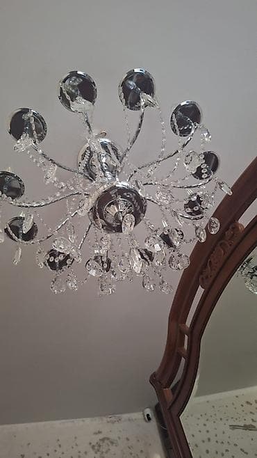 çilciraq: Çılçıraq, 10 və daha çox lampa, Xrustal — 2