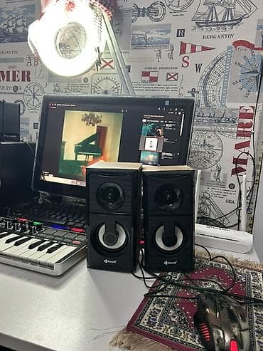 Kisonli stolüstü akustik sistem – 2.0 stereo - Brend/model: Kisonli