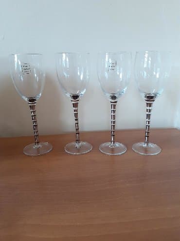 xrustal qutuda: Qədəhlər, rəng - Ağ, Xrustal, 4 ədədli dəst — 1