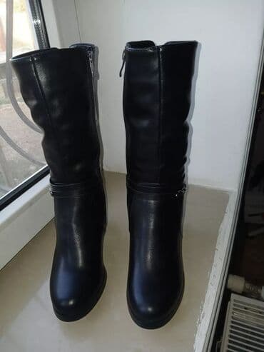 əsgər çəkməsi: Uzunboğaz, Ölçü: 37, rəng - Qara, Yeni — 2