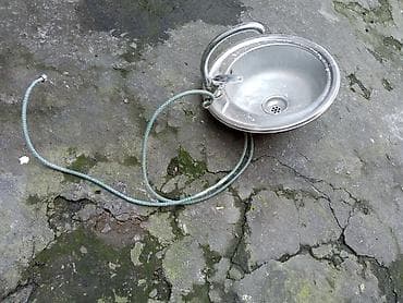 İşlənmiş Dairəvi Mətbəx çanağı, Paslanmaz polad, Ödənişli çatdırılma — 1