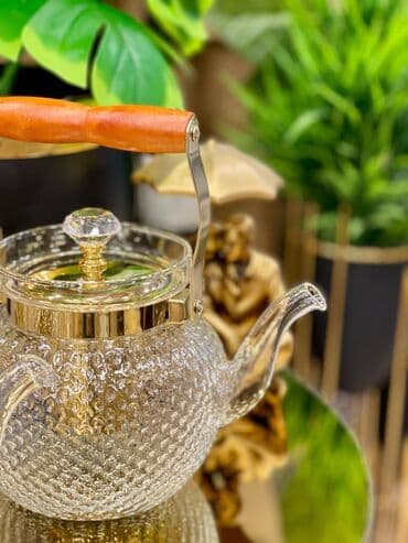 caynik: Yeni, rəng - Qızılı, Dəm caydanı — 9