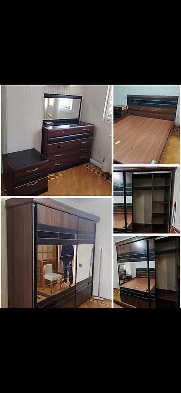 çarpayı satışı: Yataq dəsti satılır qiymət 440 azn matrası yoxdur.Ünvan — 1