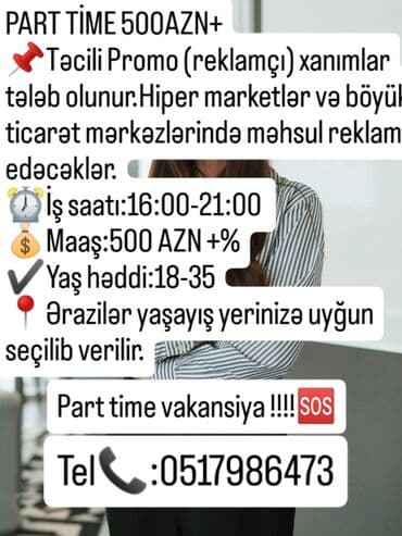 работа баку без опыта: Tel📞:0517986473 Ətraflı məlumat üçün ofisə yaxınlaşa bilərsiz.Həftənin — 17