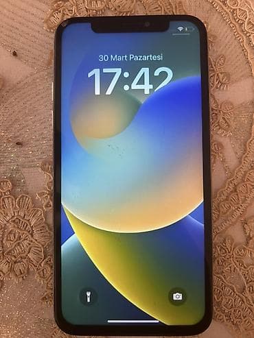 iphone 14 ağ: IPhone X, 64 GB, White Titanium, Face ID — 4