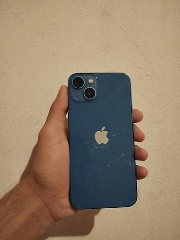 iphone 13 2 ci el: IPhone 13, 128 GB, Mavi, Qırıq — 4