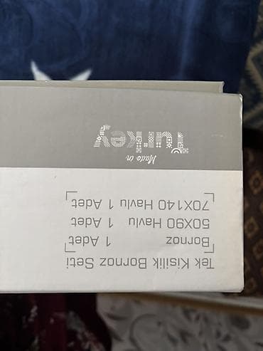 Örtüklər: Yeni rəng - Mavi Pambıq Dəsmal, Ünvandan götürmə — 2