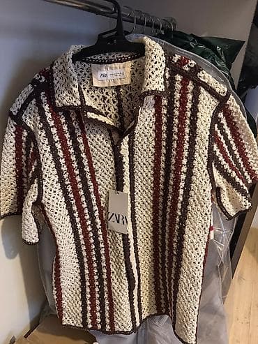 desd geyimler: Köynək, Zara, M, rəng - Qəhvəyi — 1