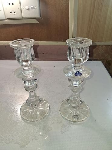 Məhsul: Gusev Kristal Zavodu əl işı şamdan dəsti (2 ədəd) Təsvir: -