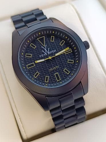 ToyWatch “Velvety” qol saatı - Rəng: mat qara (gövdə və metal qolbaq) — 3