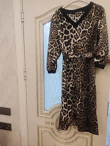 Личные вещи: Leopar naxışlı midi don Razmer:44 .Cemi 1 defe geyinilib teze kimidir — 2