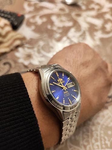 ikinci əl saatlar: Qol saatı, Orient, rəng - Göy — 1