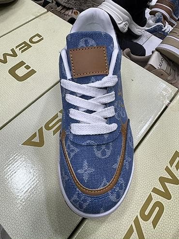 qadın oksfordları: Məhsul: Qadın krossovkası – denim üstlü, naxışlı model - Üst — 2