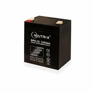 Matrix 12V 5Ah Batareya 12V 5Ah Matrix Batareyaları Hündürlük- 10sm — 1