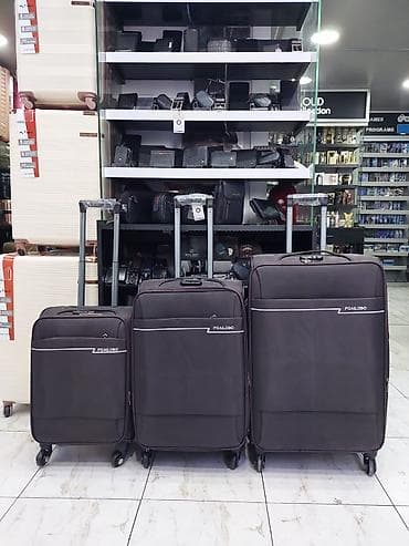 camadan: POAL OBO tekstil səyahət çamadanları – 3 ölçüdə dəst - Material — 1