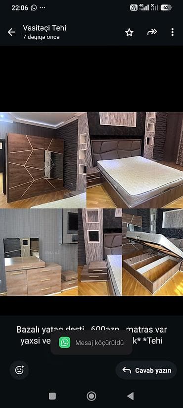 Bazalı yataq desti. 600azn. matras var yaxsi veziyyetde ünvan