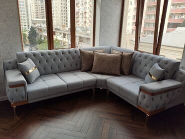 metbext divanlari: Künc divan, Açılmayan, Bazasız, Parça, Çatdırılma yoxdur — 1