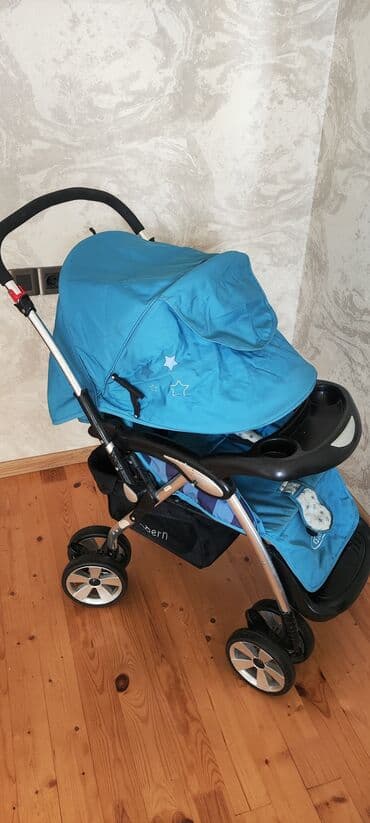 Daewoo: Классическая прогулочная коляска, Б/у, Пол: Мальчик, Возраст: 1-6 месяцев, Самовывоз — 2