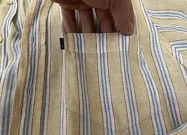 kətan köynək kişi: Köynək, M, rəng - Bej — 6