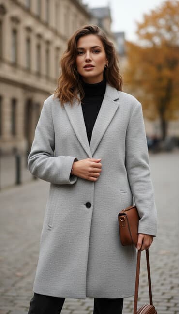 kurtqa kişi: Palto, Lc Waikiki, XL, rəng - Boz — 1