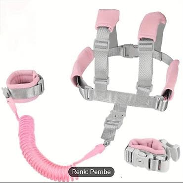 Araba-beşiklər: Uşaq təhlükəsizlik kəməri və bilək bağlayıcısı dəsti - Rəng: Pembe — 1