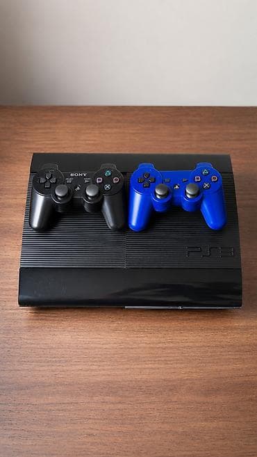 Sony PlayStation 3 (PS3) Slim konsolu – 2 ədəd DualShock 3 simsiz