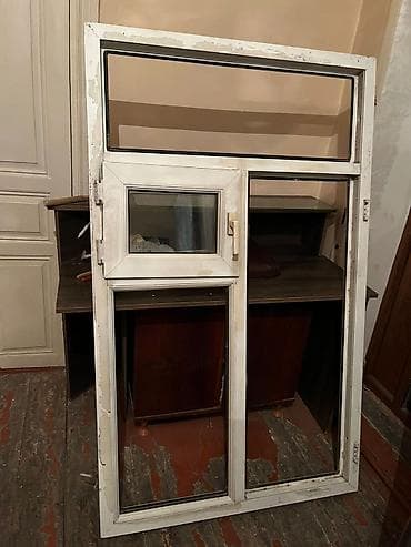 Santexnika: İşlənmiş İkiqat şüşə paketi Plastik pəncərə, Еni: 44 sm, Uzunluğu: 1 sm — 2