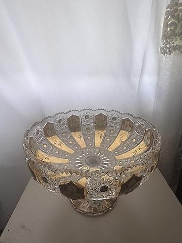 xrusta: Çexiya istehsalı orijinal büllur meyvə qabı (Bohemia Crystal) Satılır — 5