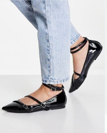 4xl nece razmerdi: Tuflilər, Ölçü: 40, rəng - Qara, Yeni — 1