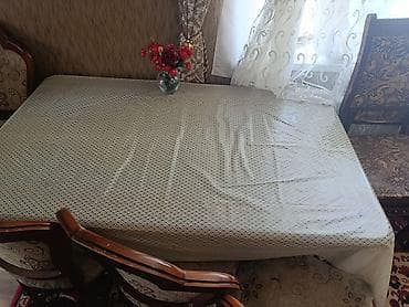 Masa və oturacaq dəstləri: Yemək otağı mebeli dəsti - Klassik üslubda taxta masa: düzbucaqlı — 2