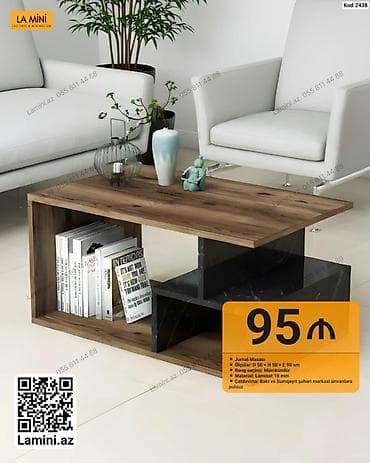 Jurnal masası – La Mini, Kod: 2438 - Ölçülər: D 50 × H 50 × E 90 sm - — 1