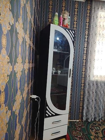 plastik komod: Mebel dəsti – vitrin şkafı və güzgülü komod - Üslub: müasir klassik — 5