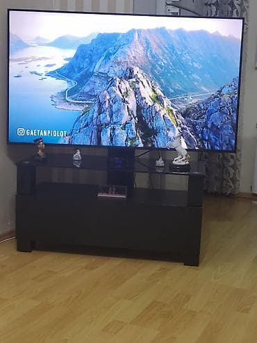 tv 43: Yeni, Düz TV altlığı, Polkalı, Şüşəli — 3
