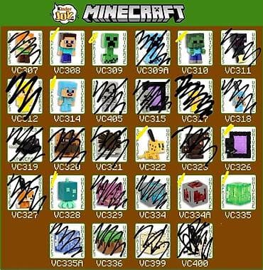 Kinder Minecraft fiqurları barter edirəm şəkildə sarı işarələri məndə at lalafo.az Kinder Minecraft fiqurları barter edirəm şəkildə sarı işarələri məndə