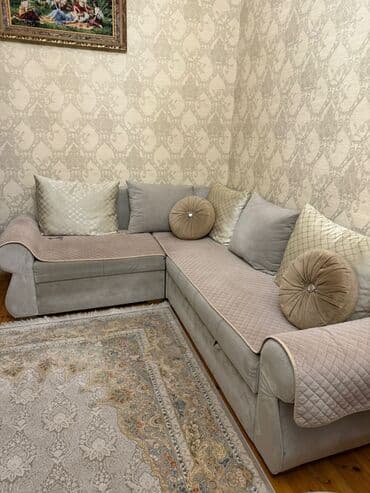 Künc divan, İşlənmiş, Açılan, Bazalı, Parça, Çatdırılma yoxdur