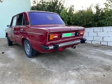 chevrolet arxa stop: VAZ 2106 sedan – qırmızı/maroon rəngdə klassik model - Kuzov: 4 — 3