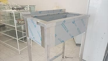 Оборудование для мойки: Paslanmayan poladdan hazırlanmış sənaye tipi birgözlü yuyucu lavabо — 6